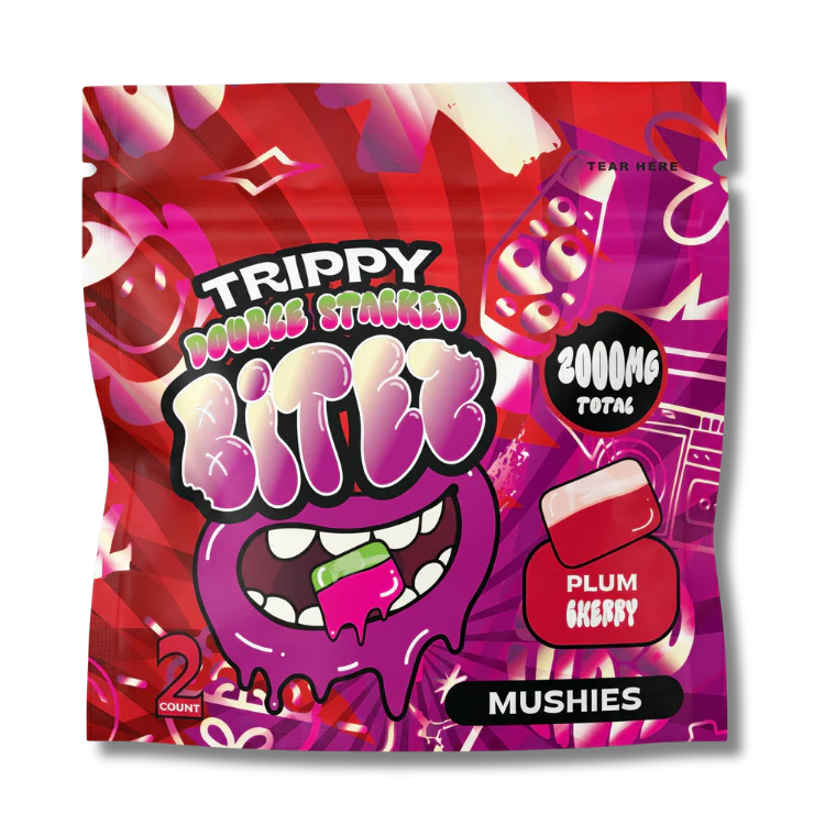 Trippy BITEZ Mushies Gummies - 2,000mg Double-Stacked Mushroom Edibles